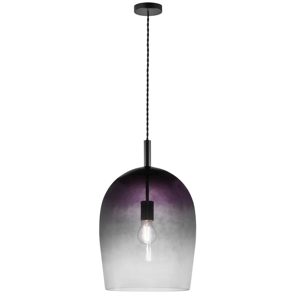 Uma 1 Light Pendant Large Grey - 2112733047