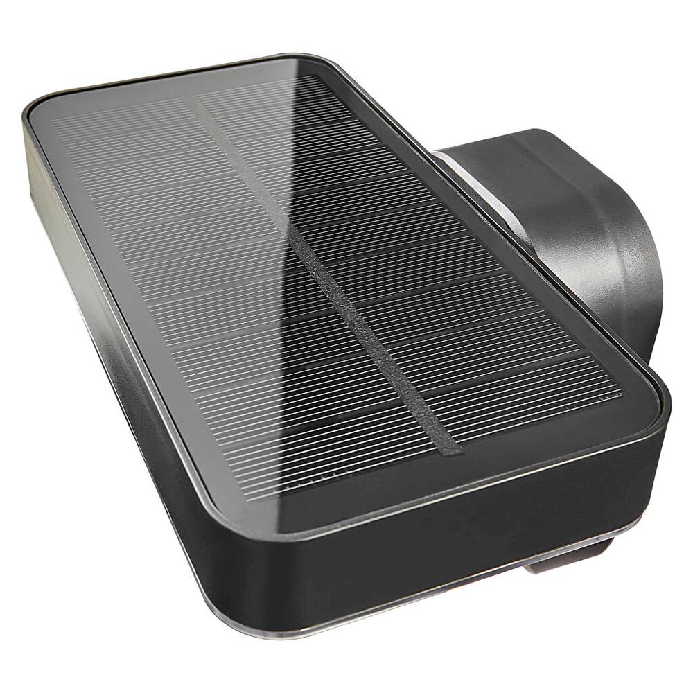Rica 5W Square Solar LED Wall Light with Sensor Black - 2118161003