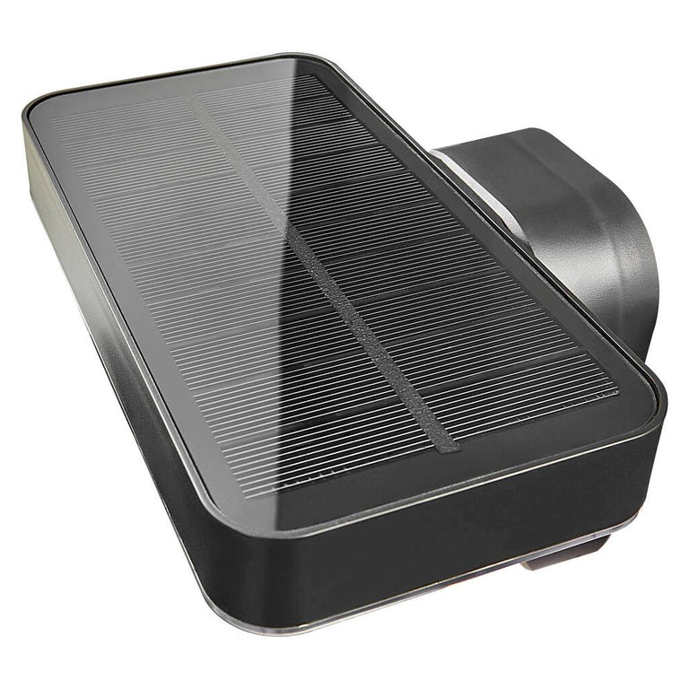 Rica 5W Square Solar LED Wall Light with Sensor Black - 2118161003