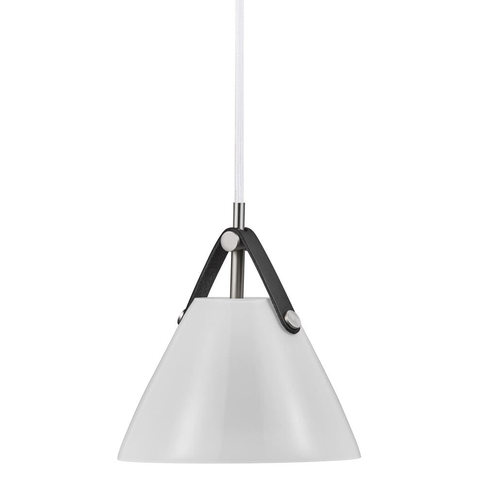 Strap 27 1 Light Pendant Leather White - 84313001
