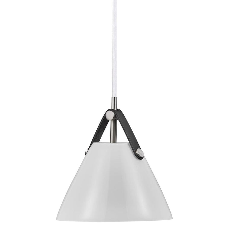 Strap 27 1 Light Pendant Leather White - 84313001