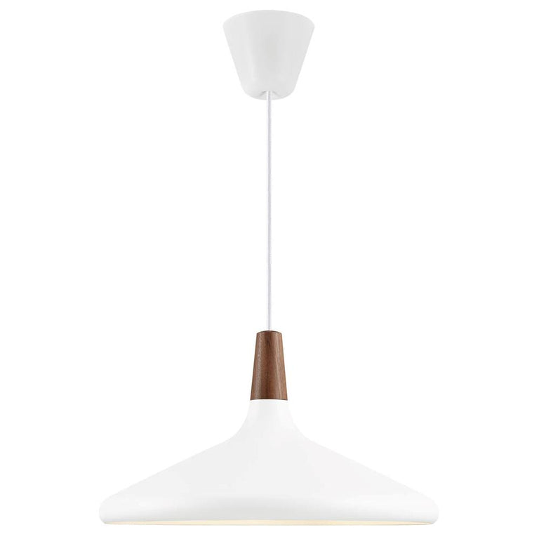 Nori 1 Light Pendant Large White - 2120823001