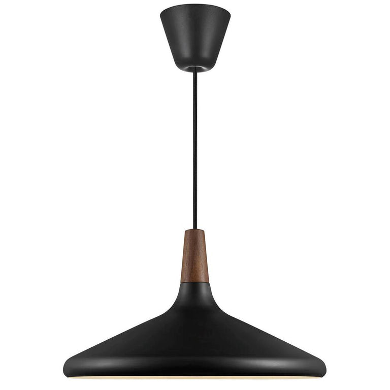 Nori 1 Light Pendant Large Black - 2120823003