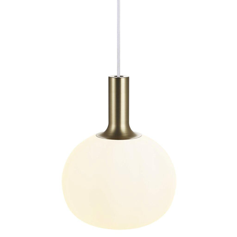 Alton 1 Light Pendant Medium Brass / Black / Opal - 47313001