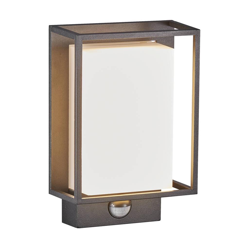 Nestor 8W LED Wall Light with Sensor Black / Warm White - 49051503