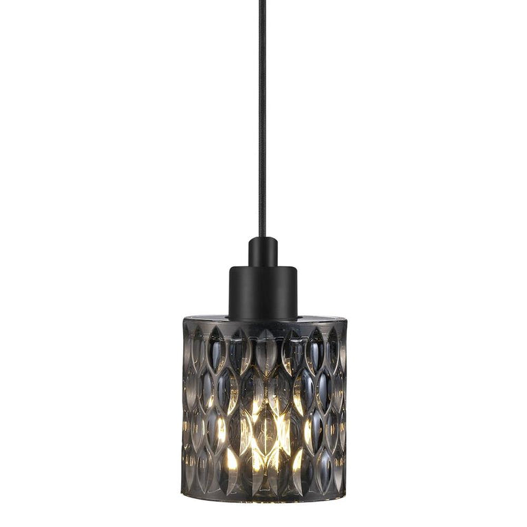 Hollywood 1 Light Pendant Smoke - 46483047
