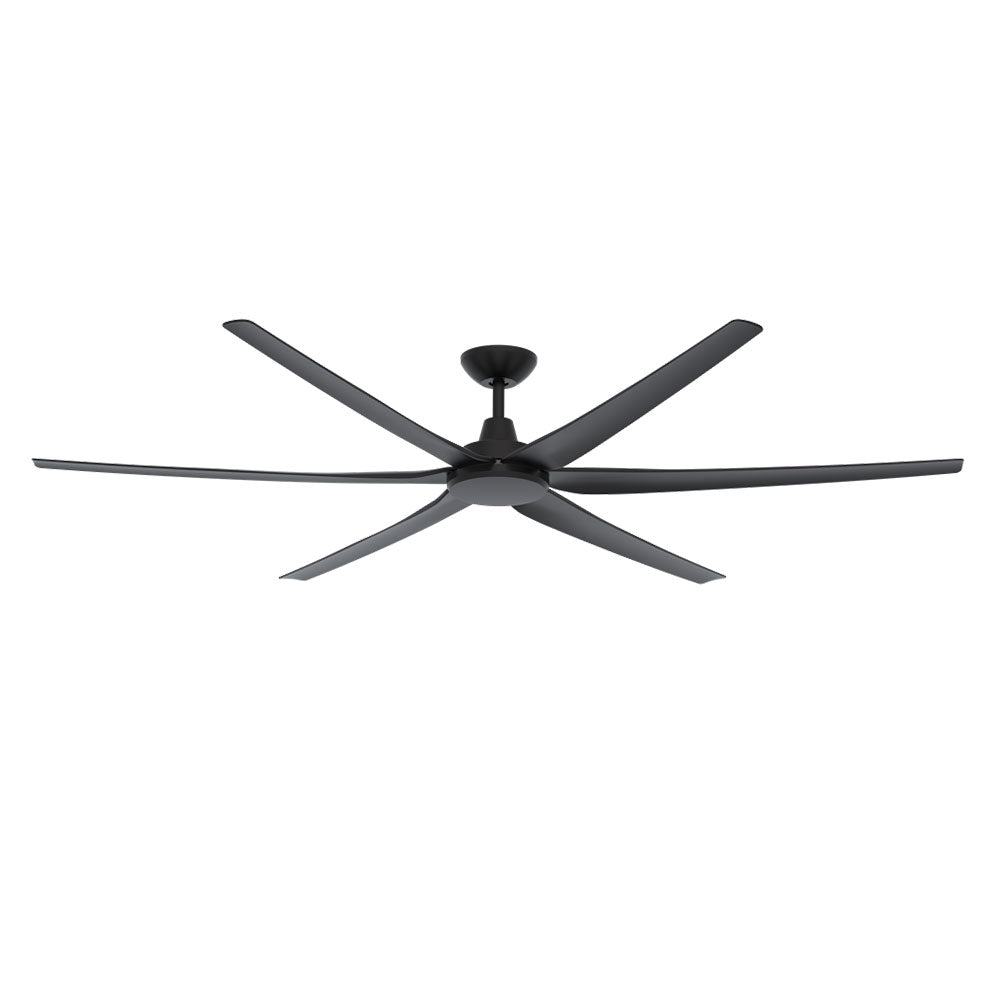 Glide 80" DC 6 Blade Ceiling Fan Black - 60157