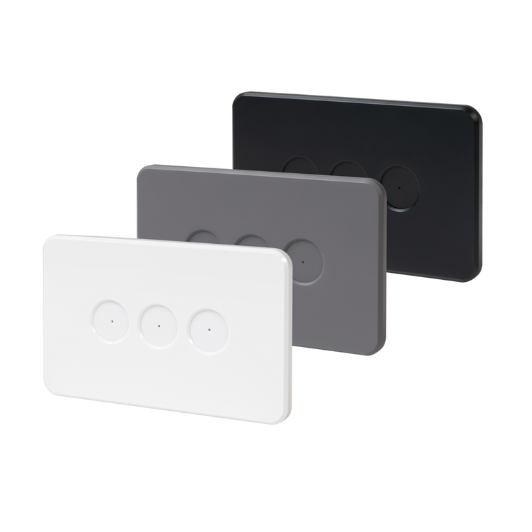 Pixie Ambience 2 Gang Face Plate Only Semi Gloss Black - SWAC2SGB