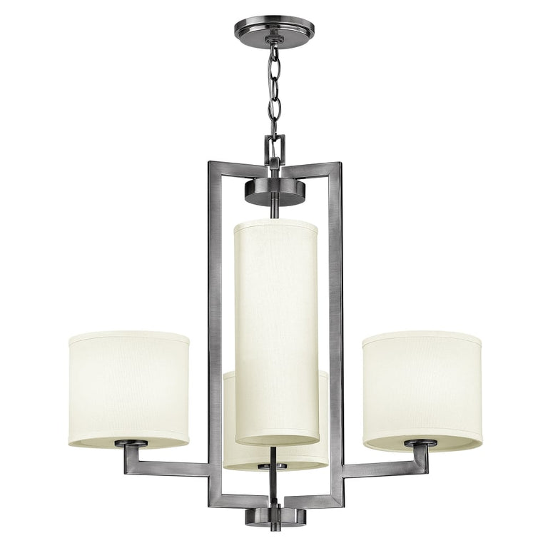 Hampton 4 Light Chandelier Antique Nickel - HK-HAMPTON4