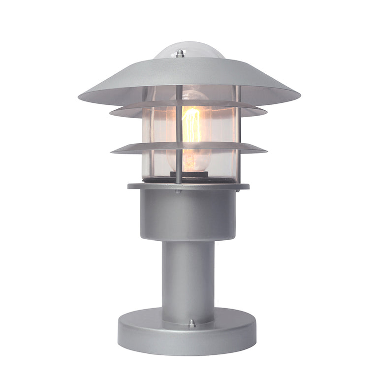Helsingor Pedestal Lantern Silver - HELSINGOR-PED