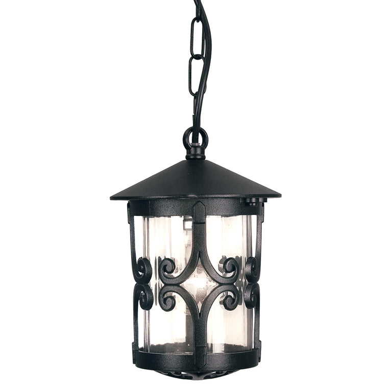 Hereford Porch Chain Lantern Black - BL13B-BLACK