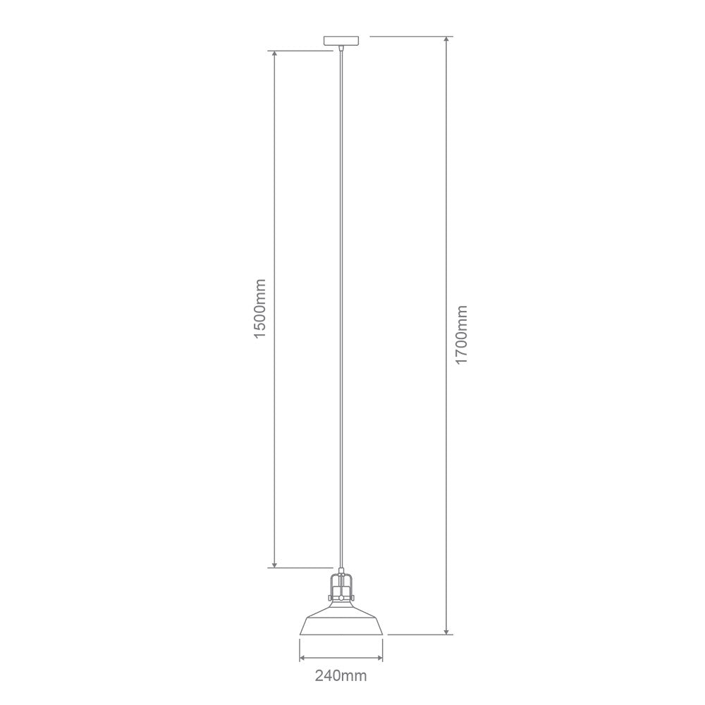 Hoist Glass Pendant Light Satin Chrome / Smoke - 22732