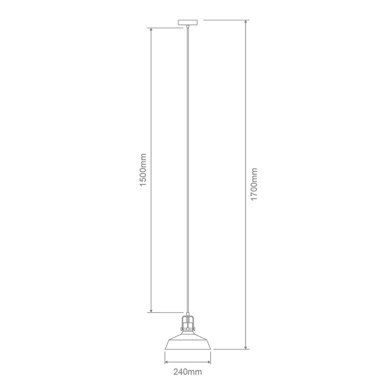 Hoist Glass Pendant Light Satin Chrome / Smoke - 22732