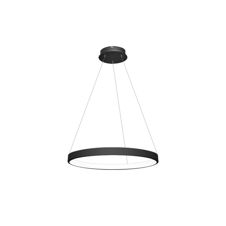 Ring Inner 60W LED 800mm Pendant Light Black / Warm White