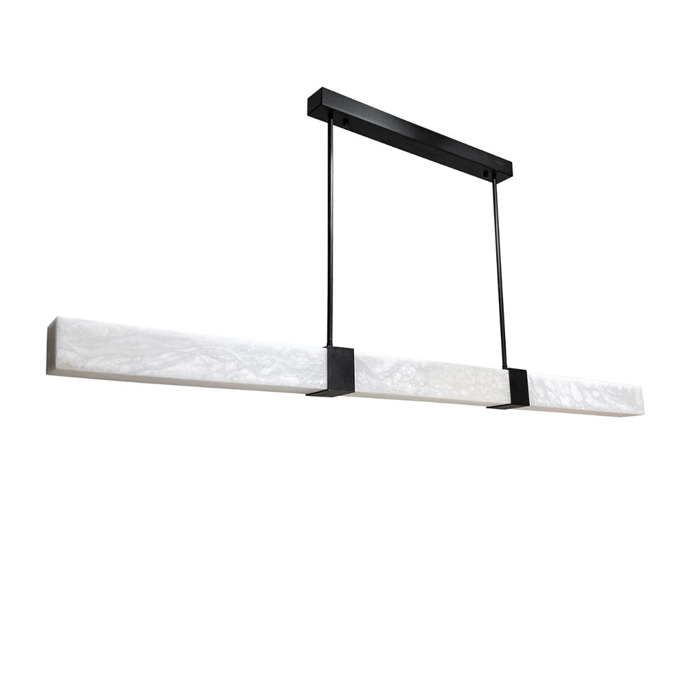Panish Square 1500mm Pendant Black / Warm White