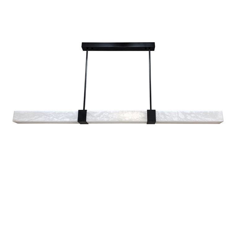 Panish Square 1500mm Pendant Black / Warm White