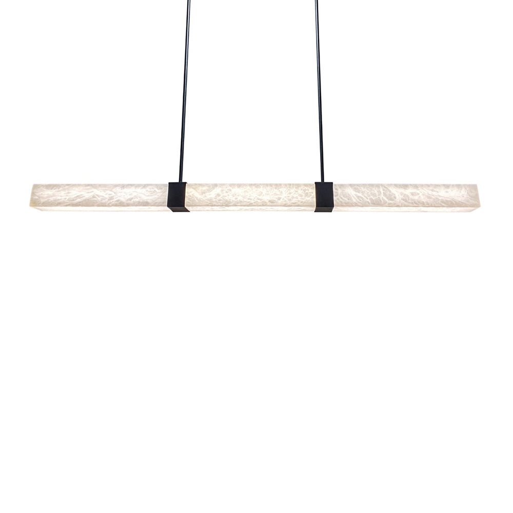 Panish Square 1500mm Pendant Black / Warm White
