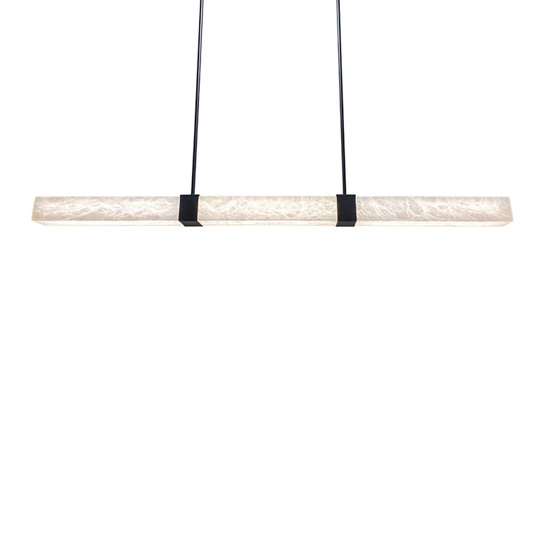 Panish Square 1500mm Pendant Black / Warm White