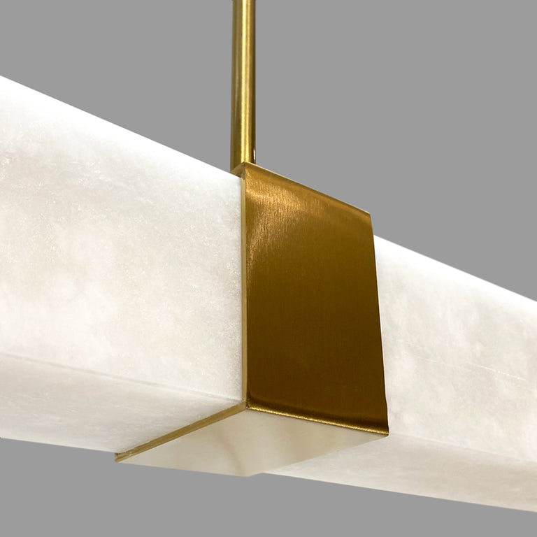 Panish Square 1500mm Pendant Gold / Warm White