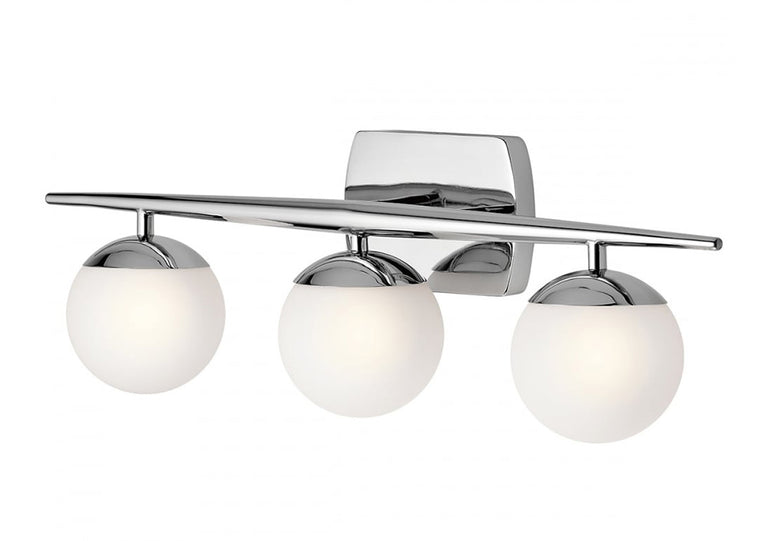 Jasper 10.5W LED Triple Bathroom Wall Light Polished Chrome / Warm White - KL/JASPER3/BATH