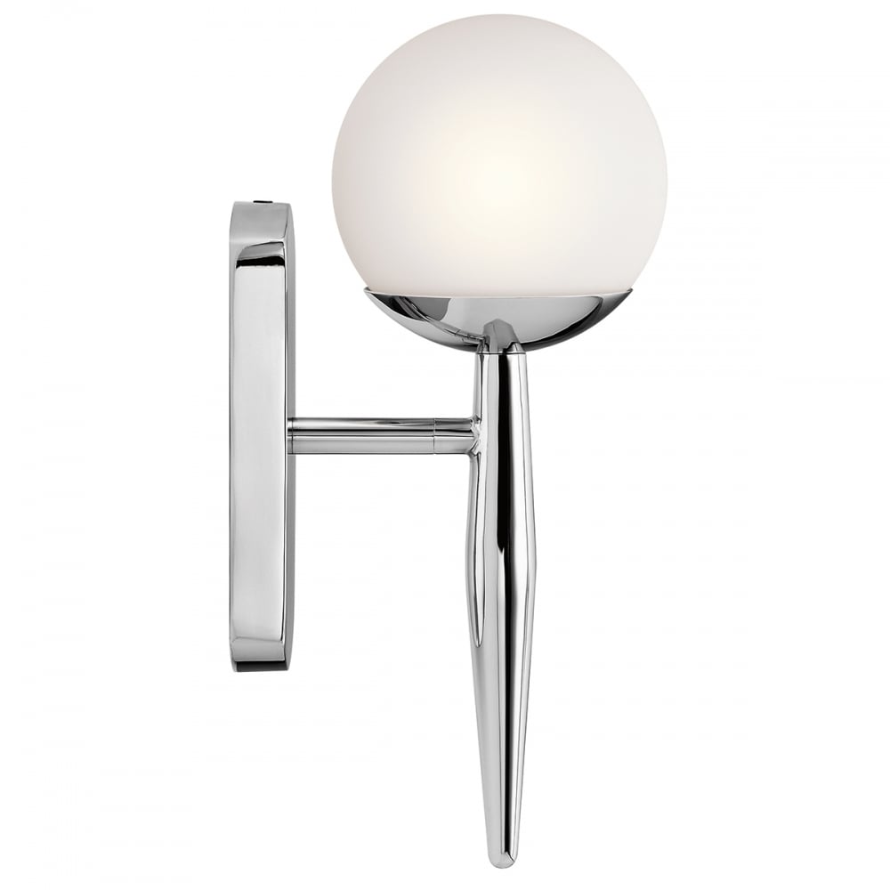 Jasper 3.5W LED Single Bathroom Wall Light Polished Chrome / Warm White - KL/JASPER1/BATH