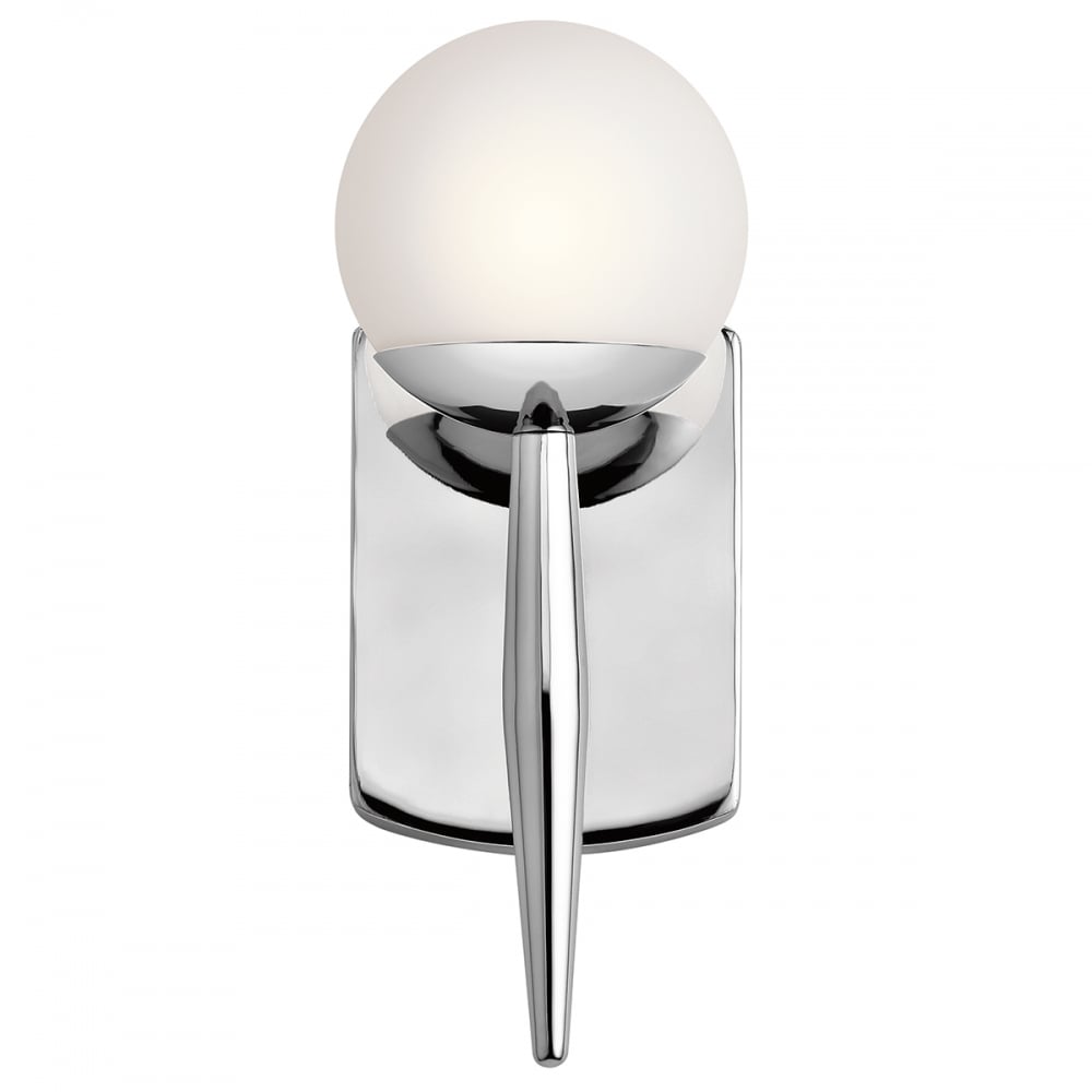 Jasper 3.5W LED Single Bathroom Wall Light Polished Chrome / Warm White - KL/JASPER1/BATH