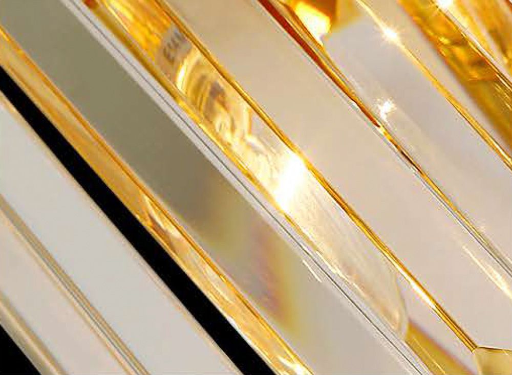 Jasper 2 Light Crystal Wall Light Gold