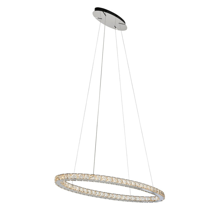 Jewel Crystal 1500 LED Pendant Chrome / Tri-Colour