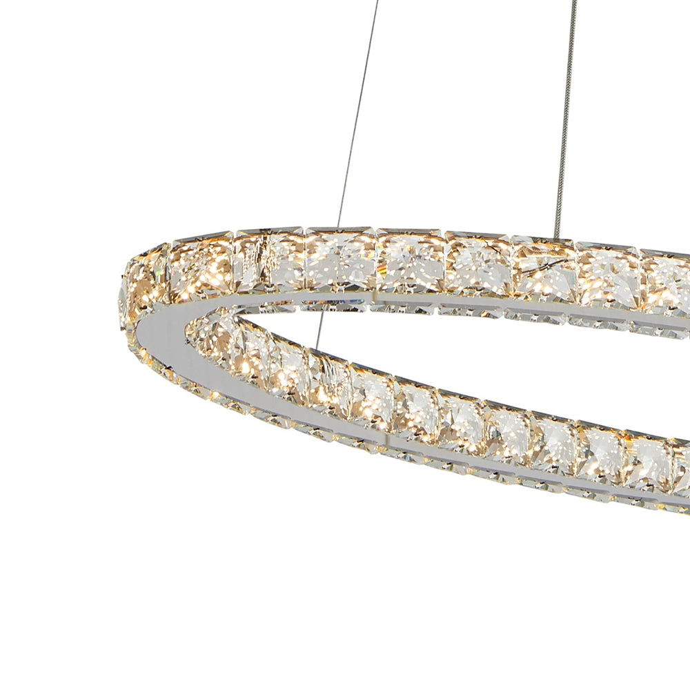 Jewel Crystal 1500 LED Pendant Chrome / Tri-Colour