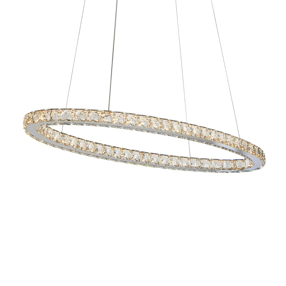 Jewel Crystal 1500 LED Pendant Chrome / Tri-Colour