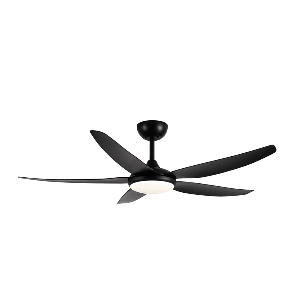 Amari 56" 24W Dimmable LED DC Ceiling Fan Matt Black / Tri-Colour - 21725/06
