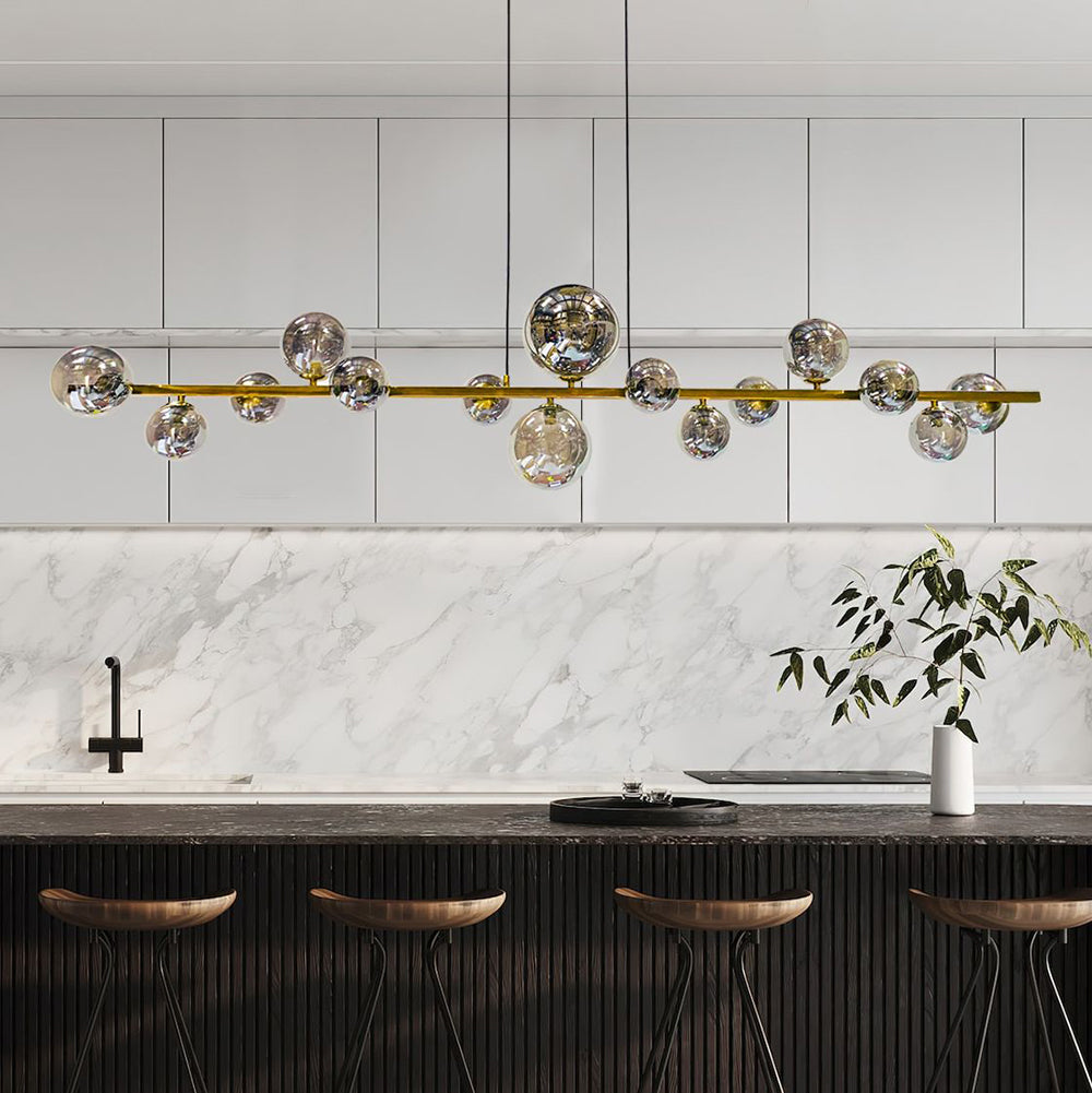 Jupiter 15 Light Pendant Gold / Smoke