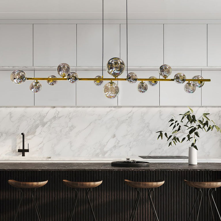 Jupiter 15 Light Pendant Gold / Smoke