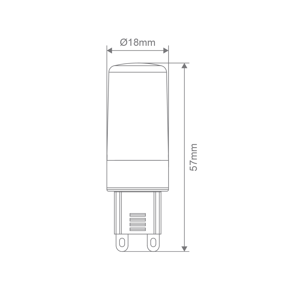 Key G9 3.5W Dimmable LED White - 65106