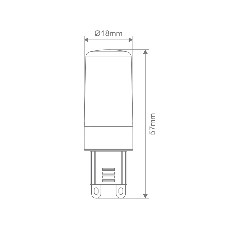 Key G9 3.5W Dimmable LED White - 65106