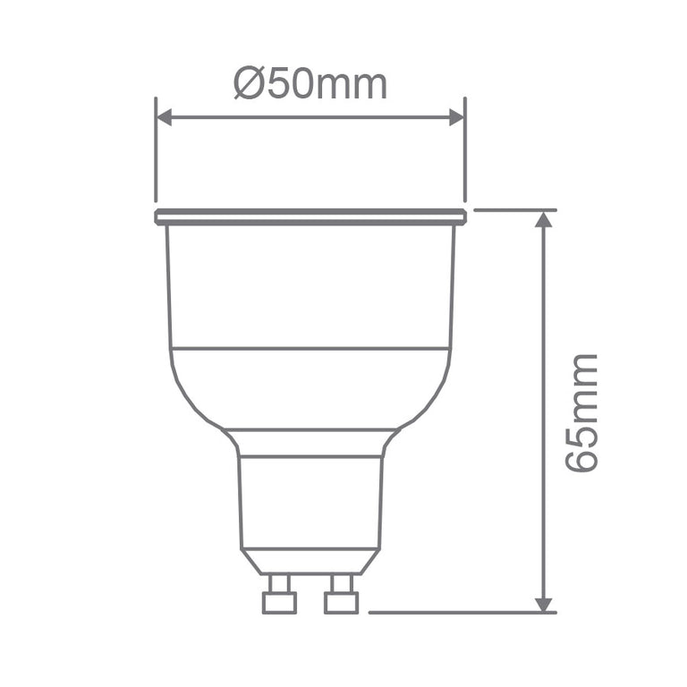 Key GU10 6W 240V Dimmable LED Globe Tri-Colour - 65112