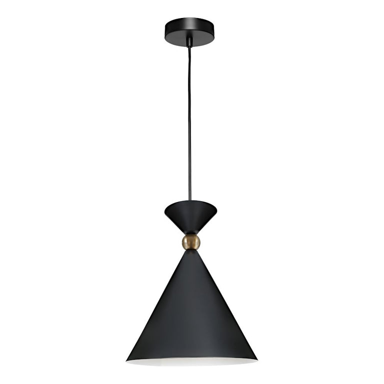 Krissy Small 1 Light Pendant Black - KRISS1PSBLK