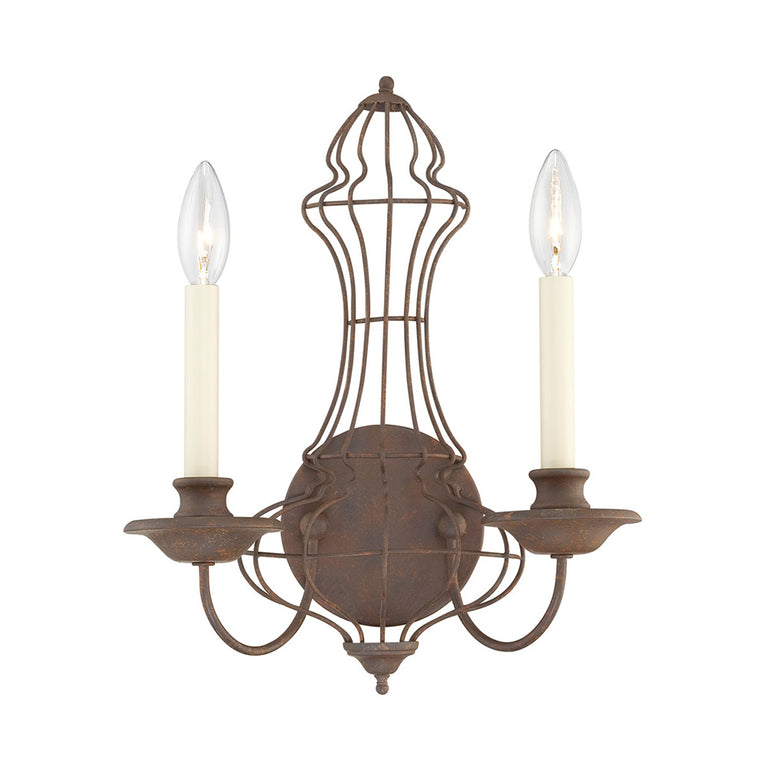 Laila Wall Light Rustic Antique Bronze - QZ/LAILA2