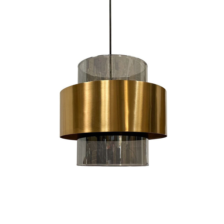 Layla 30 Cylindrical Pendant Light Gold
