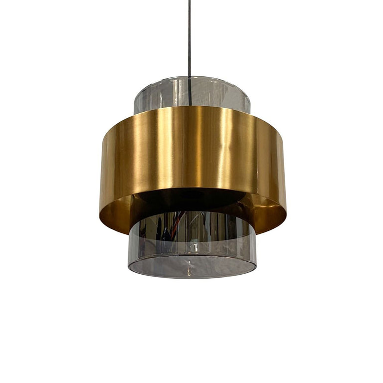 Layla 30 Cylindrical Pendant Light Gold