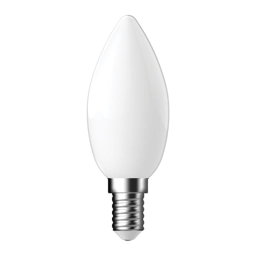 Filament Frosted Candle 4.8W E14 Dimmable LED Globe / White - 65969