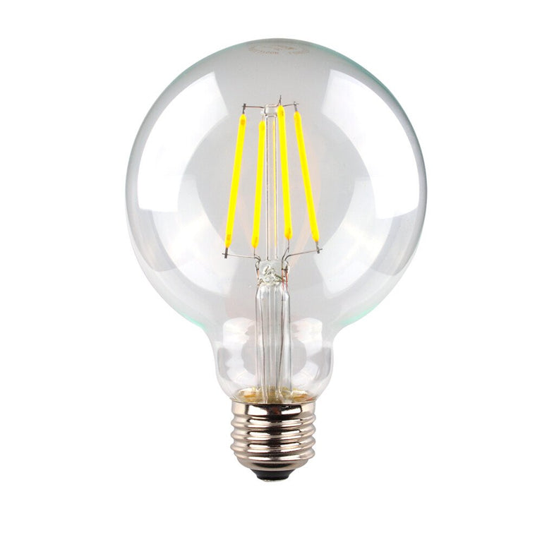 Filament Clear G95 Spherical 6W E27 Dimmable LED Globe / Daylight - LG95/50E27D/C
