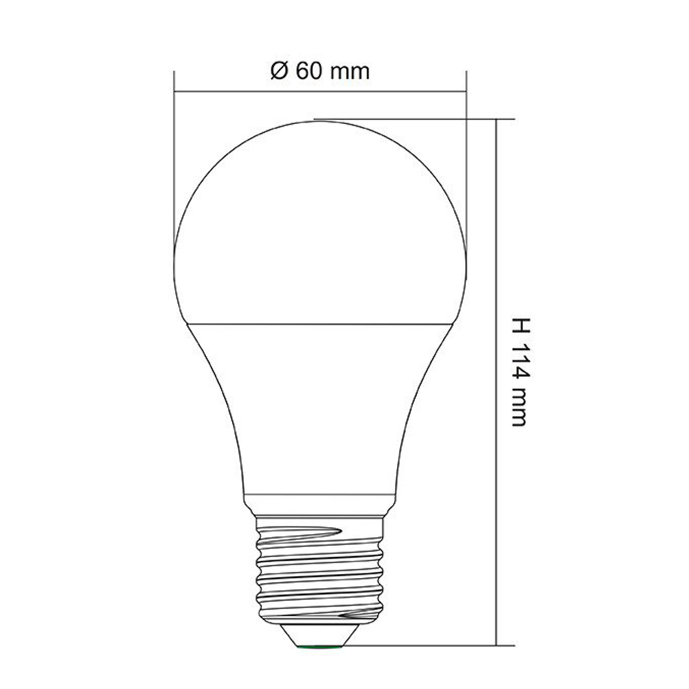 Opal GLS 14W E27 Dimmable LED Globe / Daylight - LGS14/860E27D