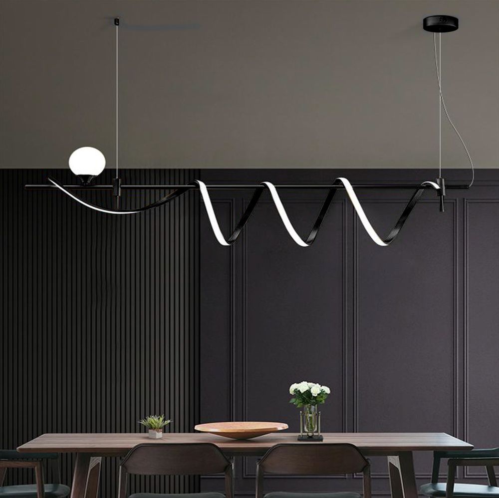 Linken 55W LED Pendant Black / Warm White
