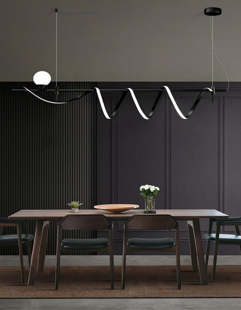 Linken 55W LED Pendant Black / Warm White