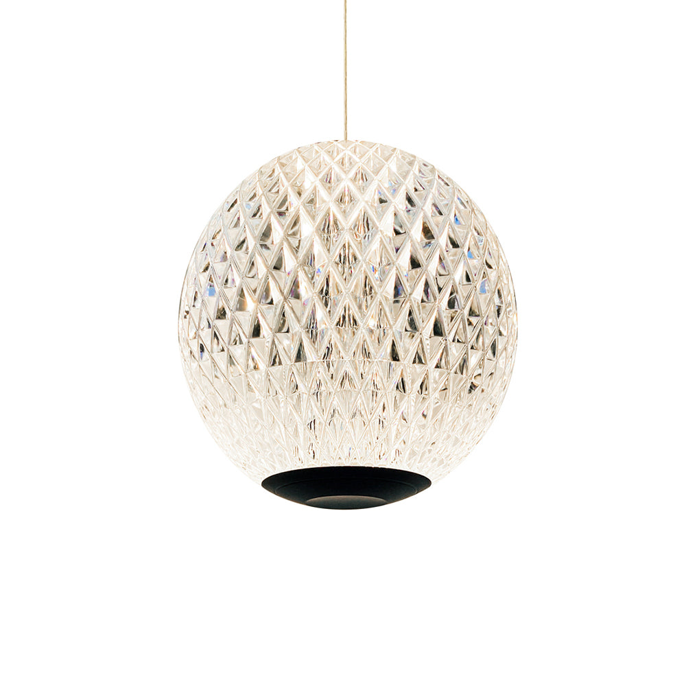 London 8 Light LED Pendant Black / Cool White
