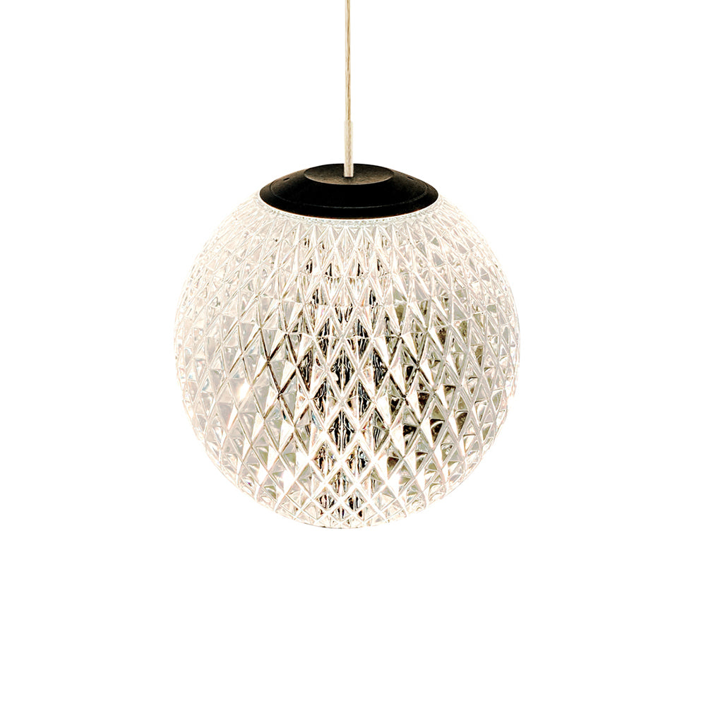 London 8 Light LED Pendant Black / Warm White