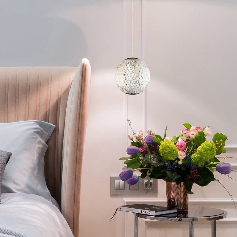 London 1 Light LED Pendant Black / Cool White
