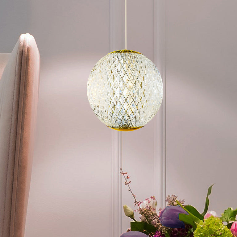 London 1 Light LED Pendant Gold