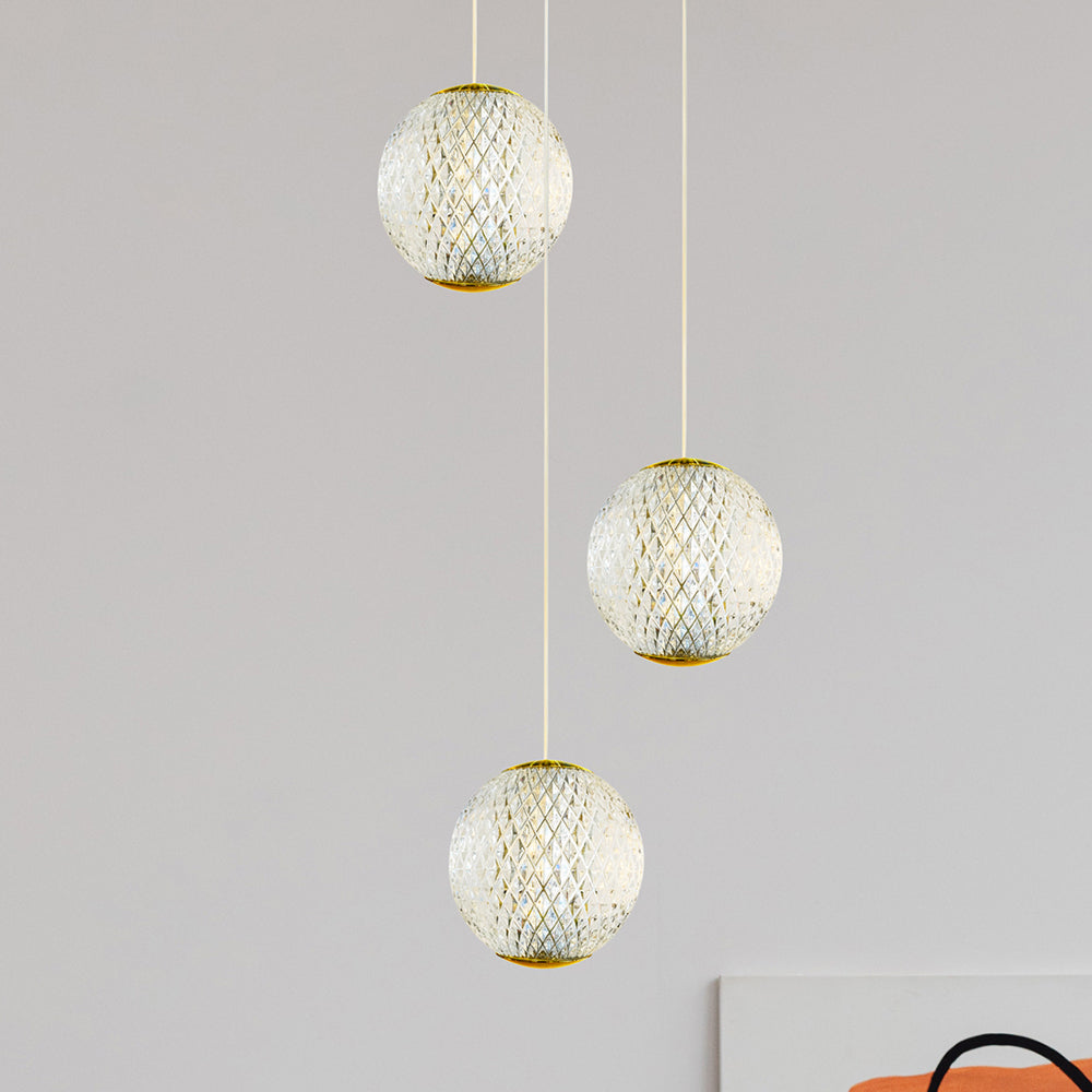 London 3 Light LED Pendant Gold / Warm White